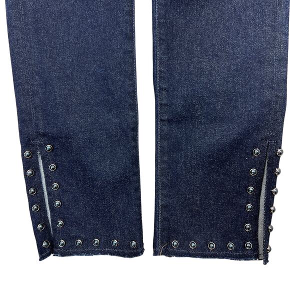 Citizens of Humanity Rocket Skinny Jeans 26" Pearl Studded Hem COH Punk Goth Emo - Picture 6 of 11